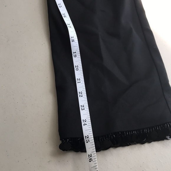 CHICO’S dangle sequin ankle pants black size 0 or Small - Picture 8 of 11